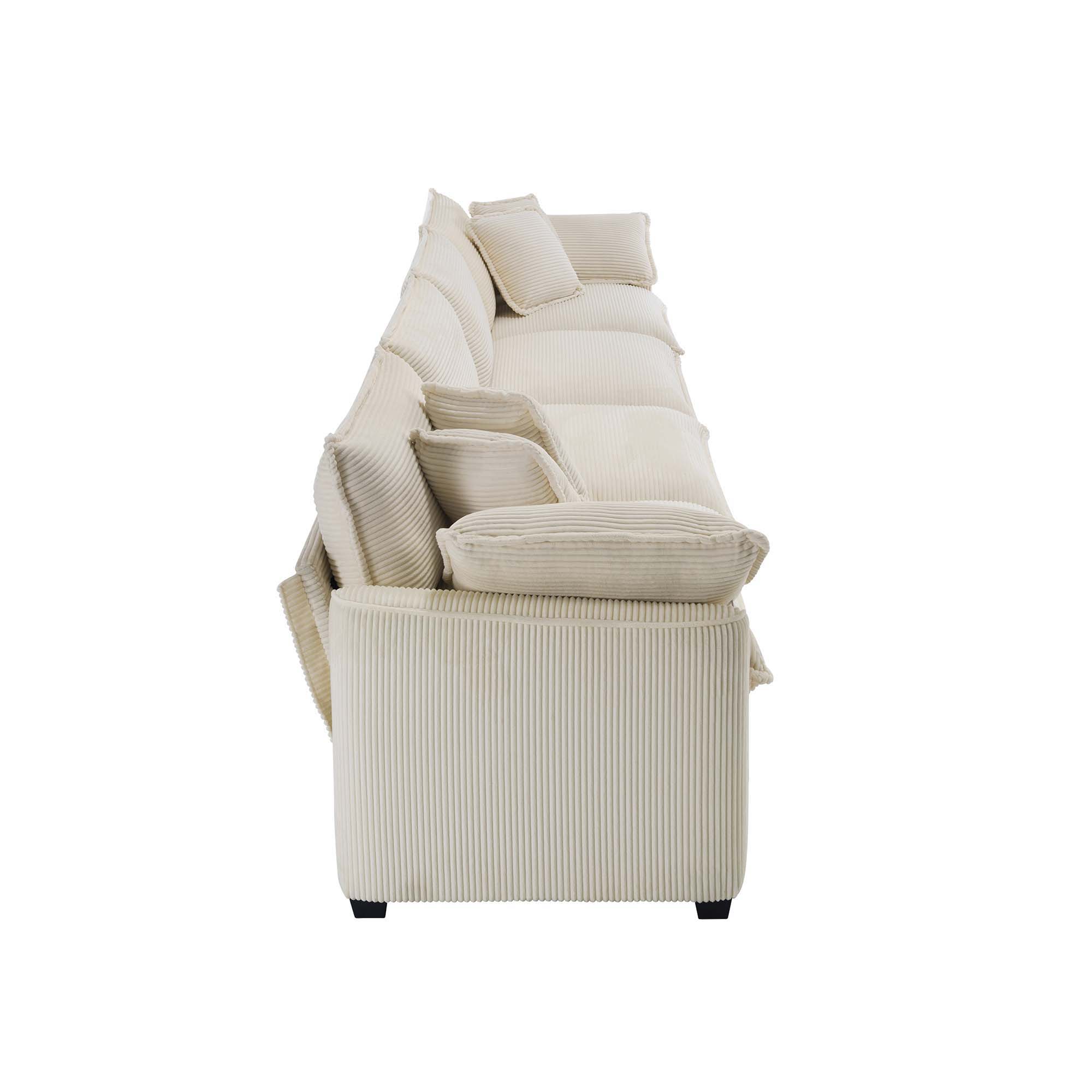 Elegant Oversized Sectional Sofa Set With Deep Seats And Flexible Layout