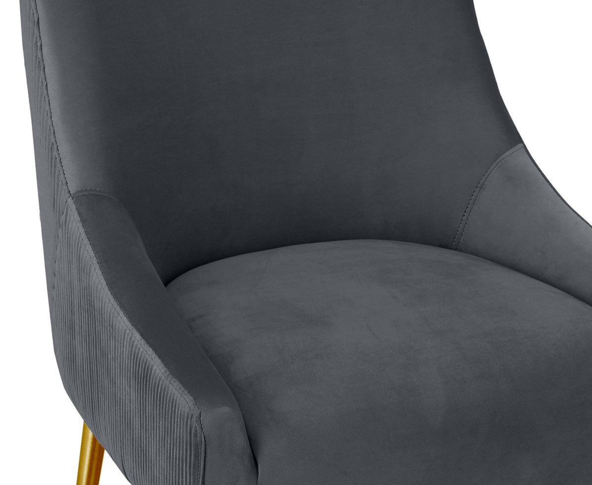 Beatrix - Pleated Velvet Stool