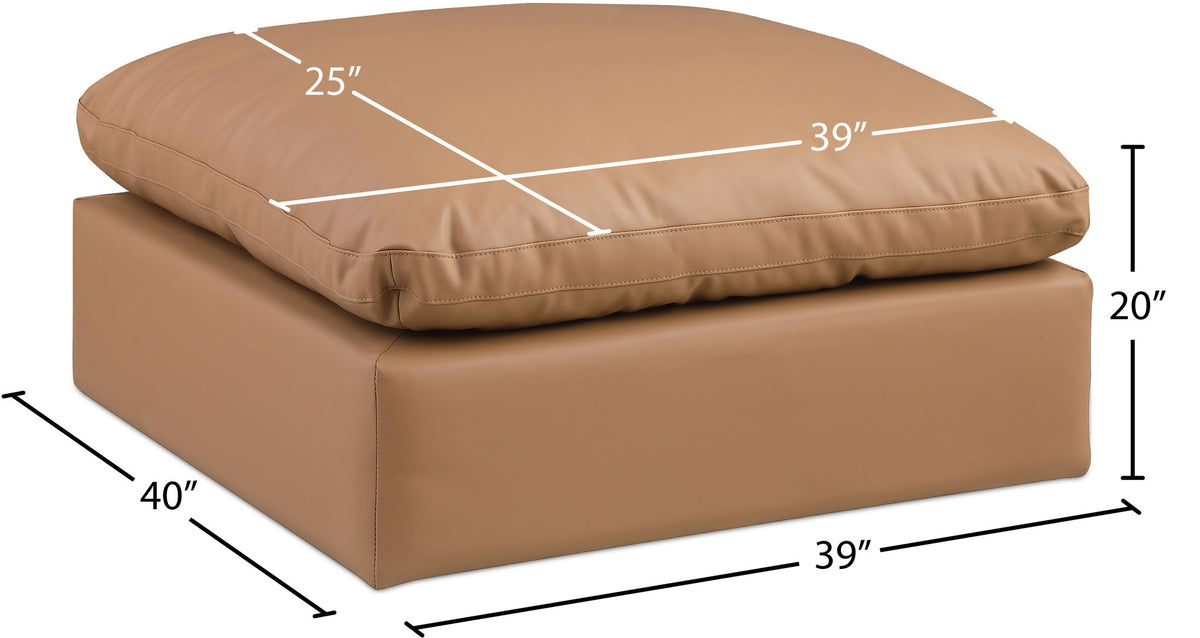 Comfy - Faux Leather Ottoman