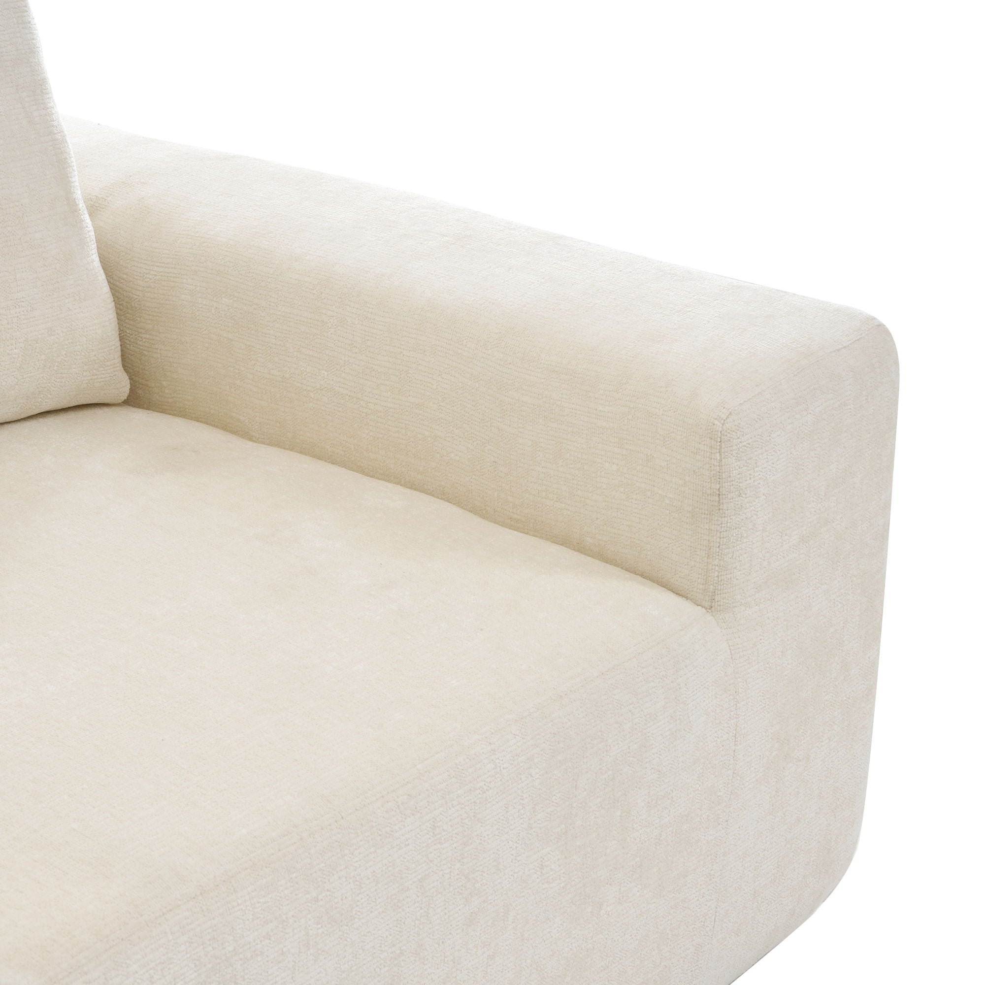 Modular Cloud Sectional Sofa Set, U-Shaped Upholstered Couch With Deep Seat - Beige
