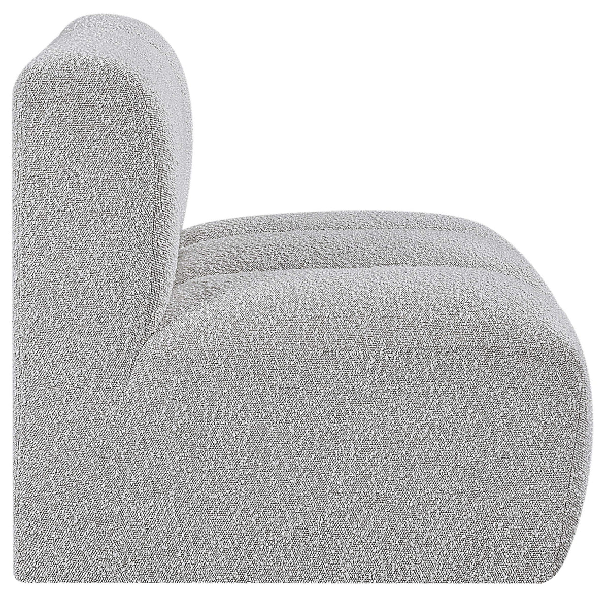 Arc - Boucle Fabric Straight Chair