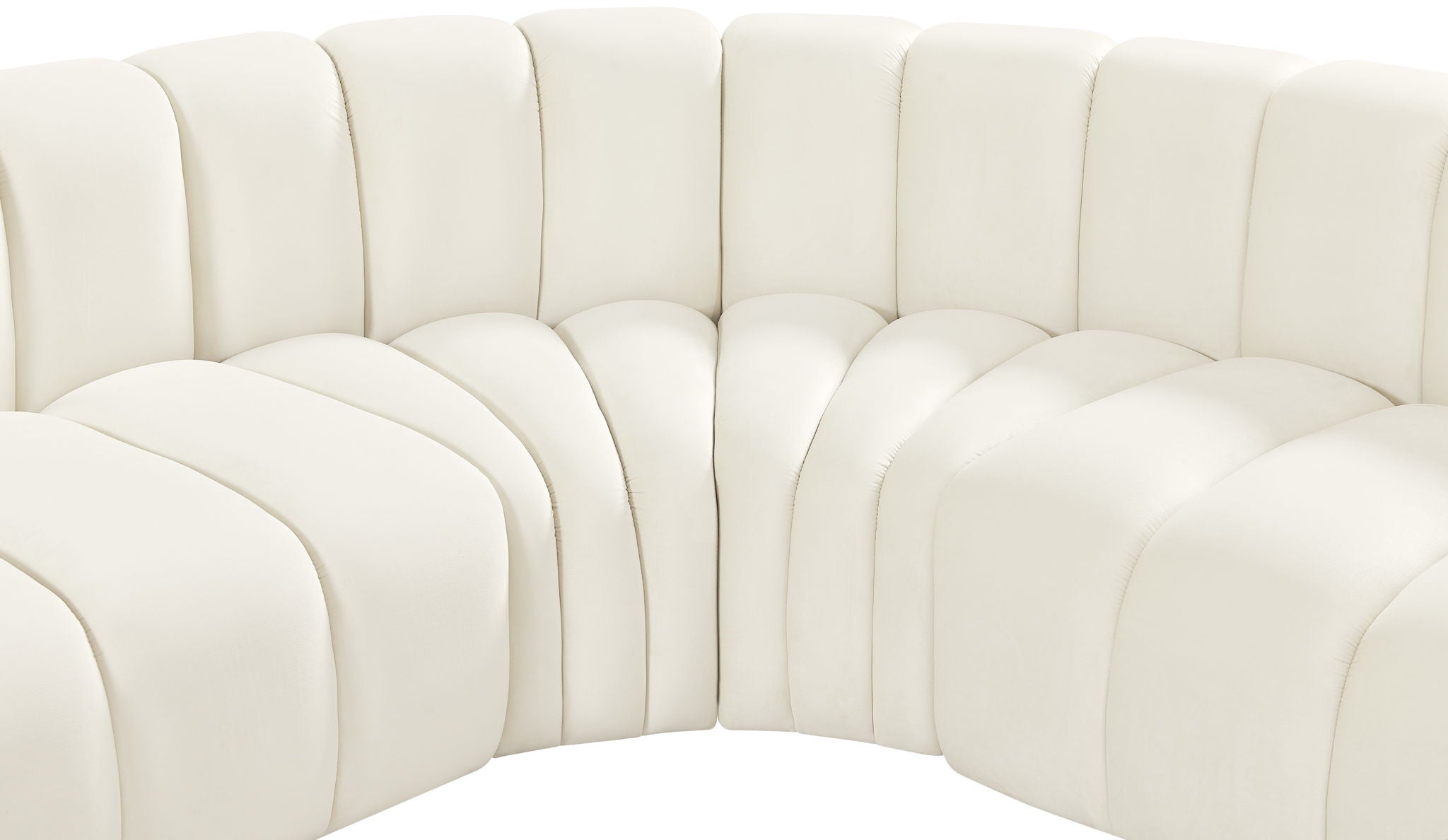 Arc - Velvet 7 Piece Corner Modular Sofa