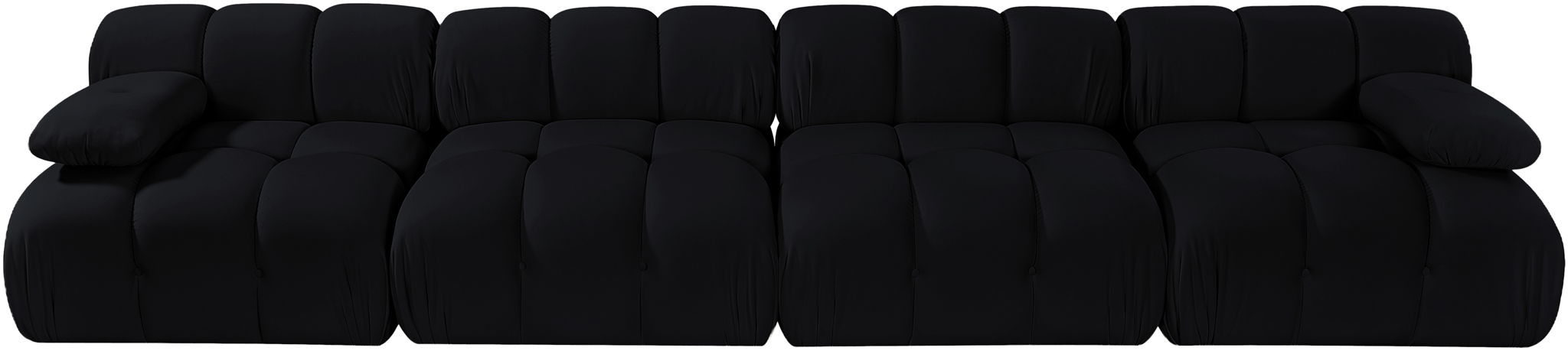 Orin - Velvet 4 Piece Modular Sofa