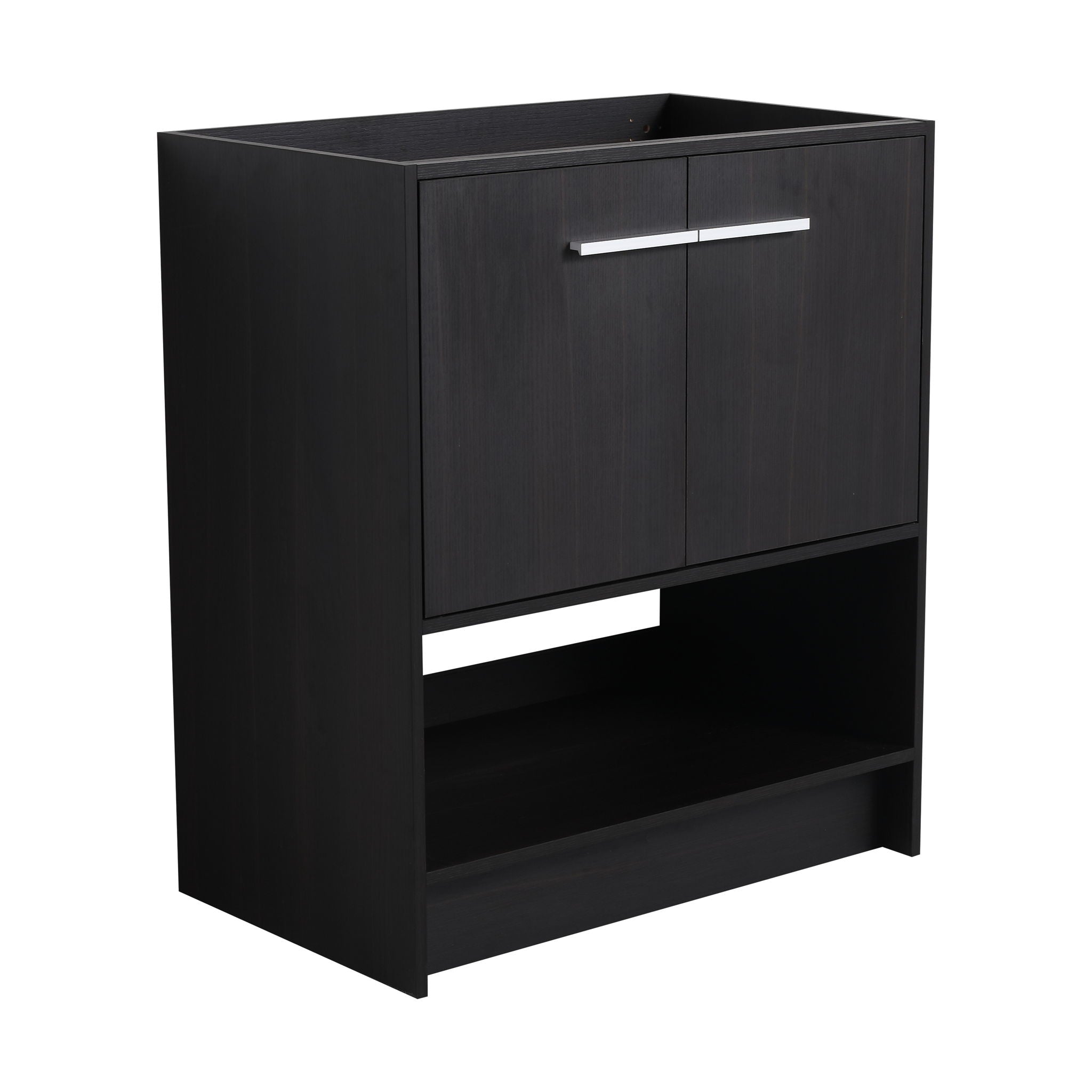 Modern Bathroom Vanity With Ceramic Sink, Freestanding Cabinet, Soft Closing Doors