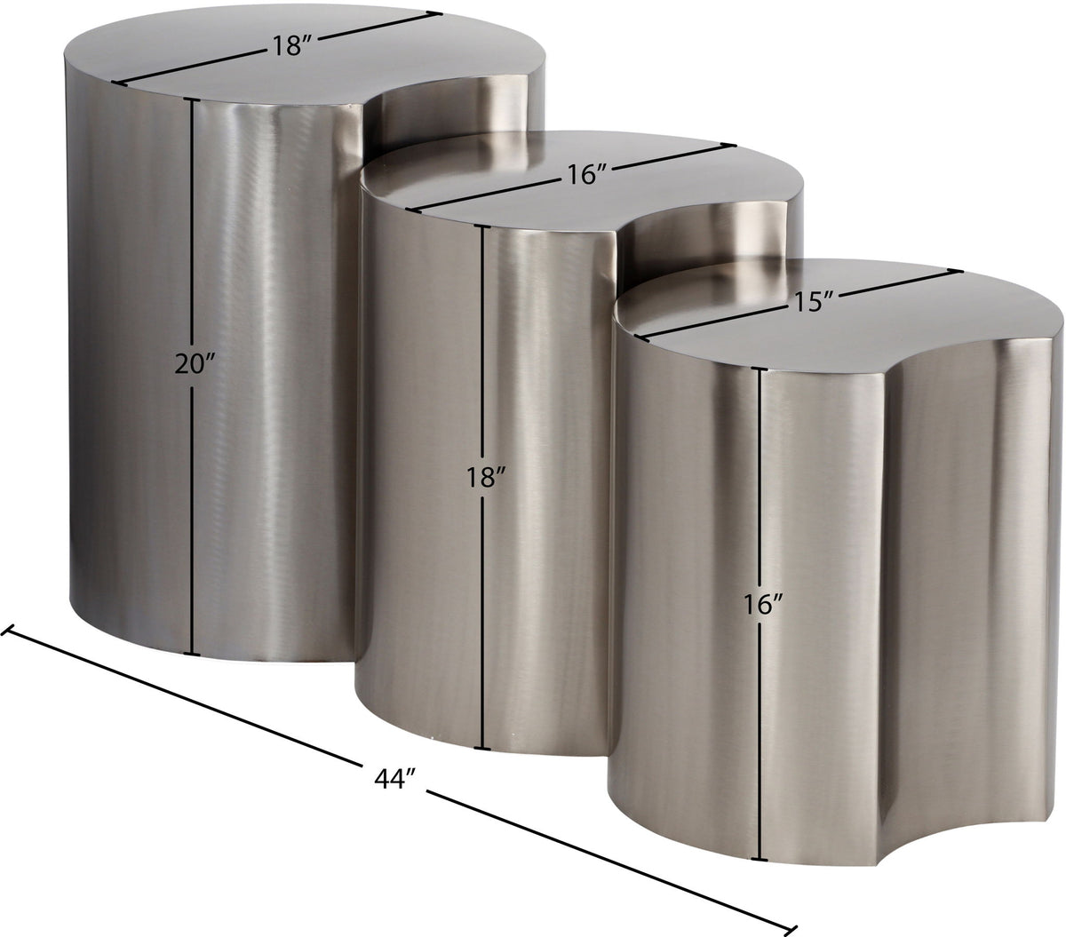 Dimple - 3 Piece Modular End Table