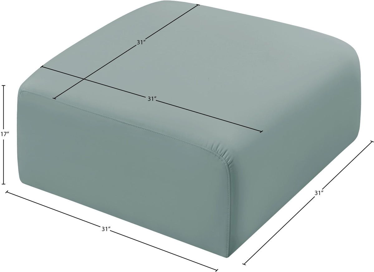 Arc - Faux Leather Ottoman