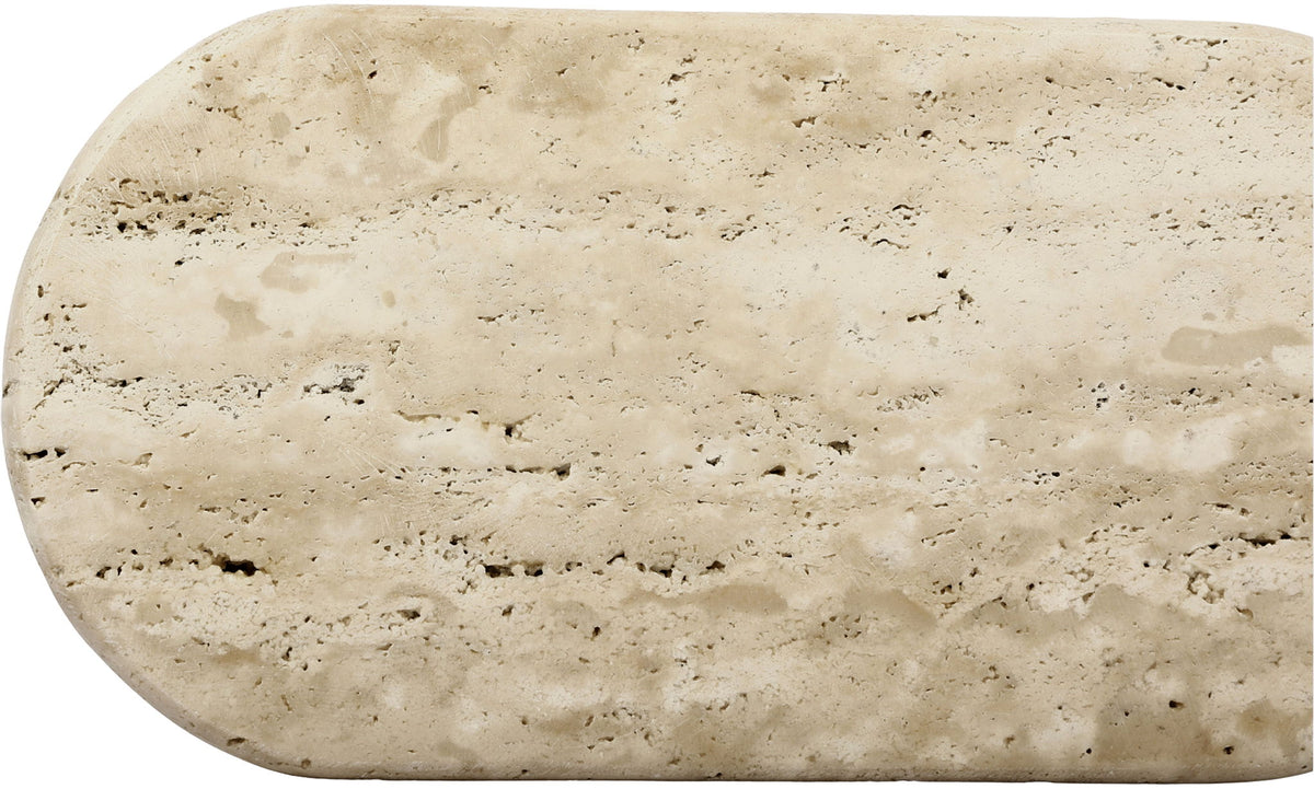 Carrell - Travertine Tray - Beige