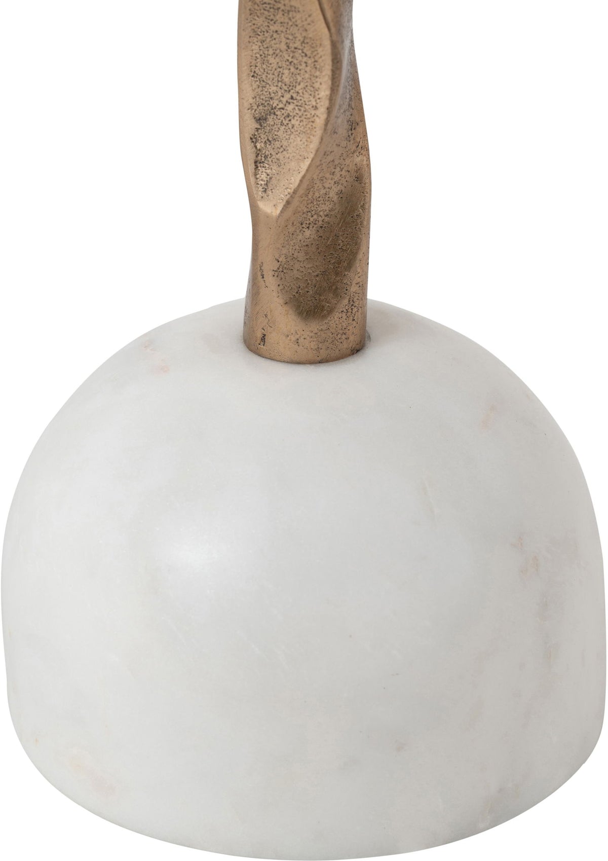 Helix - Genuine Marble Top And Aluminum Base End / Side Table
