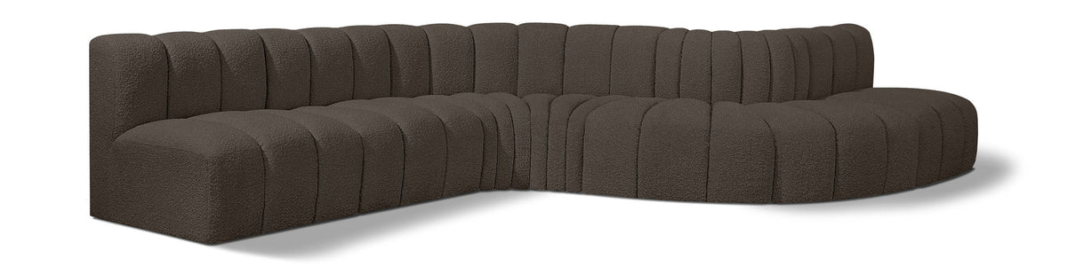 Arc - Boucle Fabric 7 Piece Modular Sofa