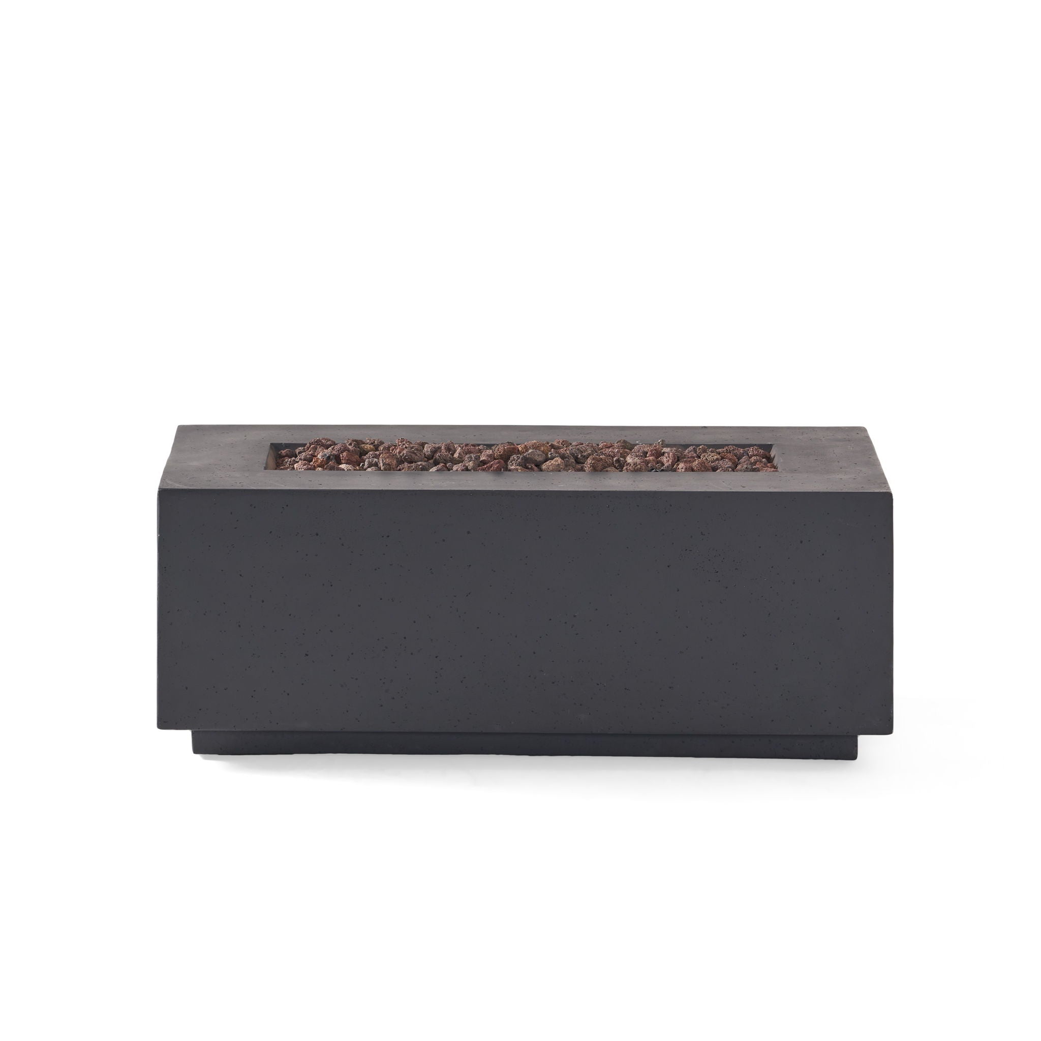 Contemporary Outdoor 40, 000 Btu Propane Fire Pit - Dark Gray