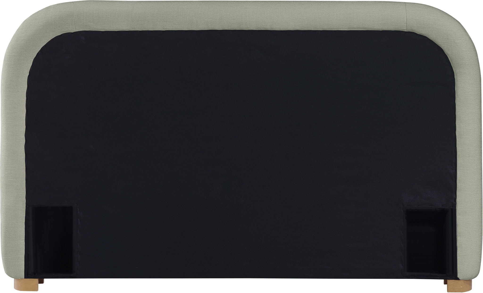 Vaughn - Chenille Bed With Natural Base