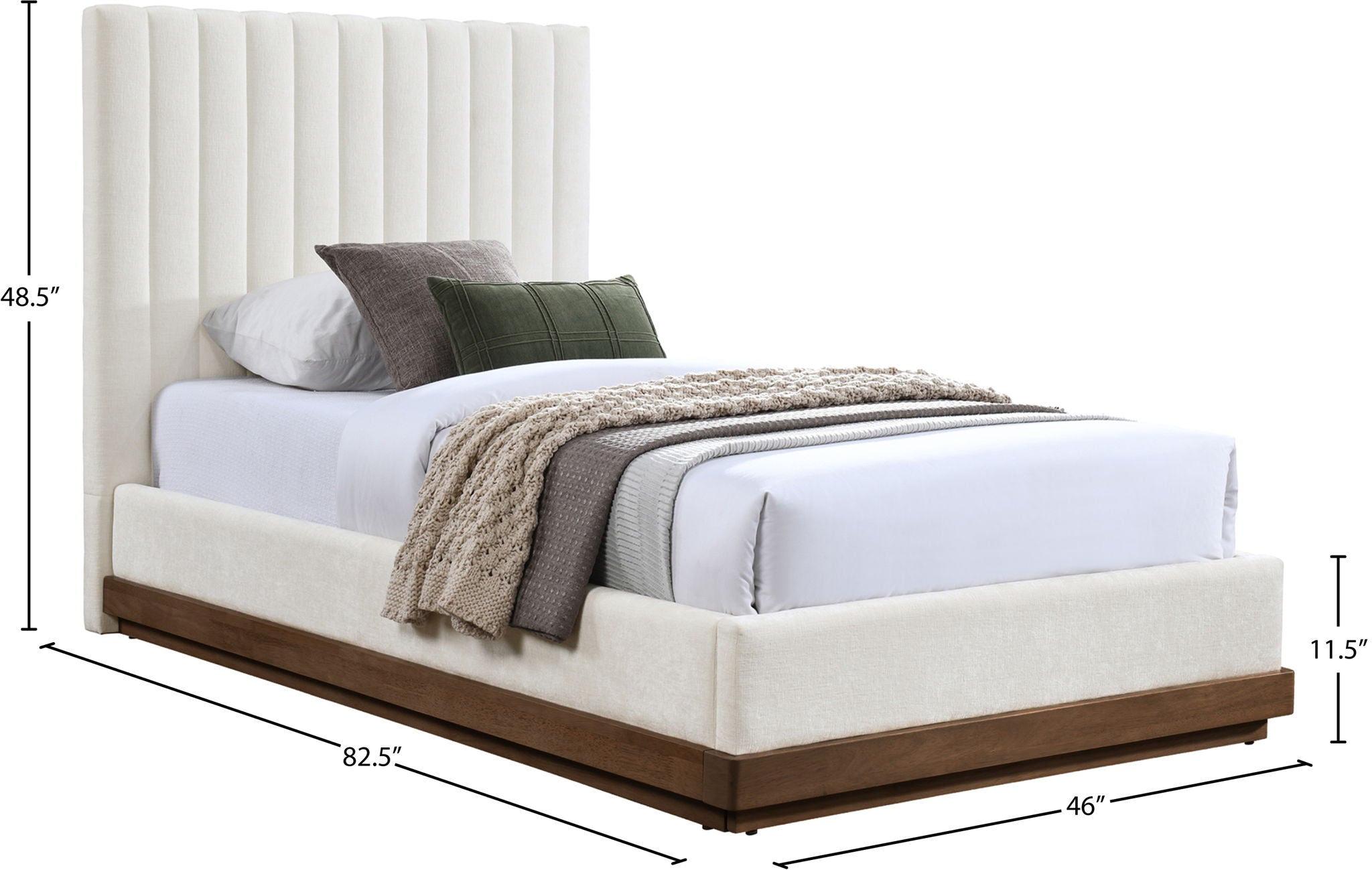 Emmet - Bed - Dark Brown Base