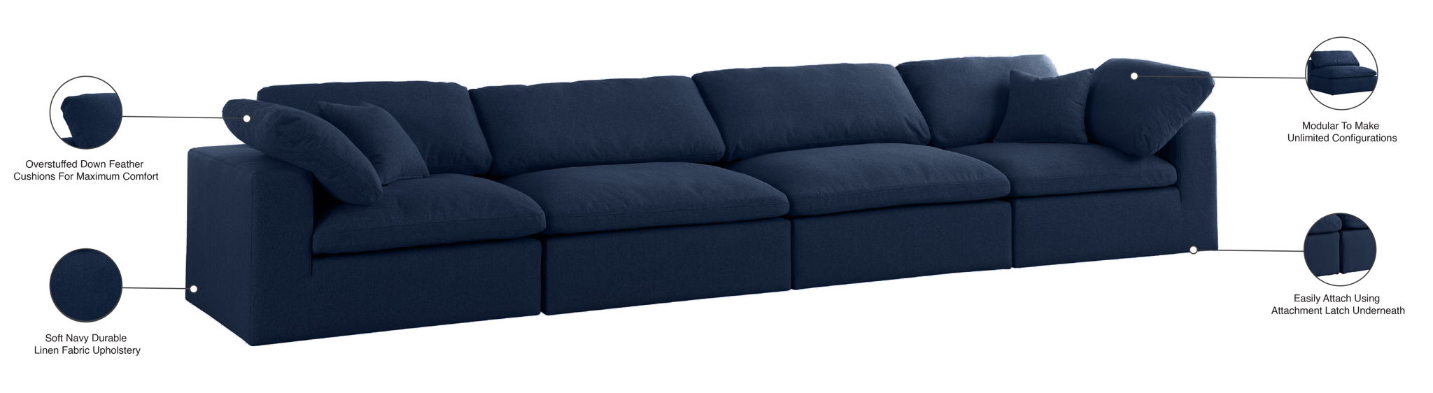 Serene - Modular 4 Seat Sofa