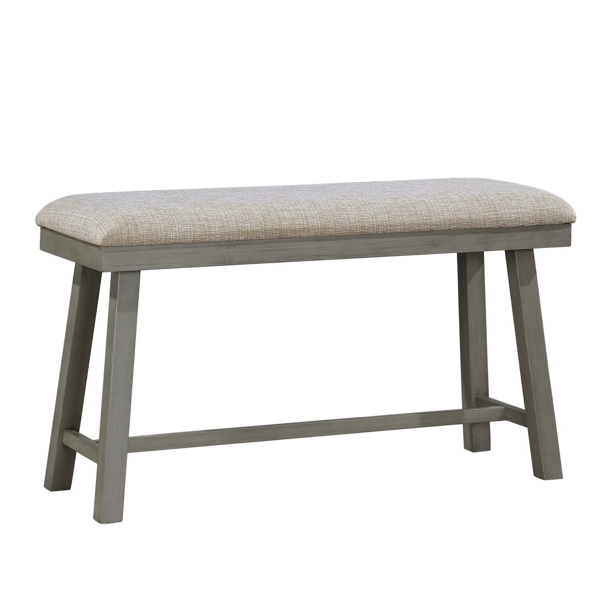 Auburndale - Counter Height Bench - Dark Gray / Beige