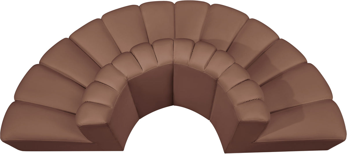 Arc - Faux Leather 4 Piece Modular Sofa