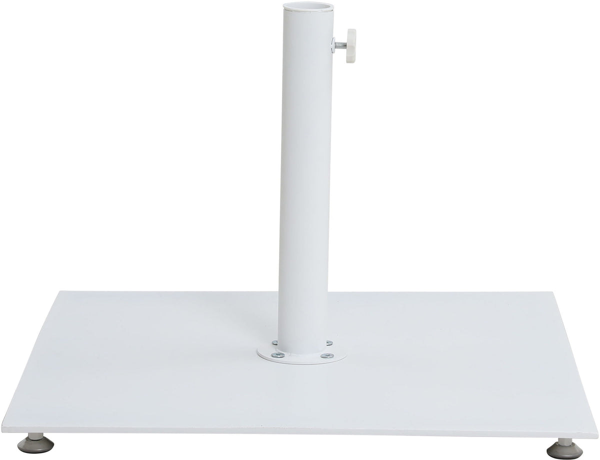 Fiji - Aluminum Patio Umbrella With Square White And Black Base