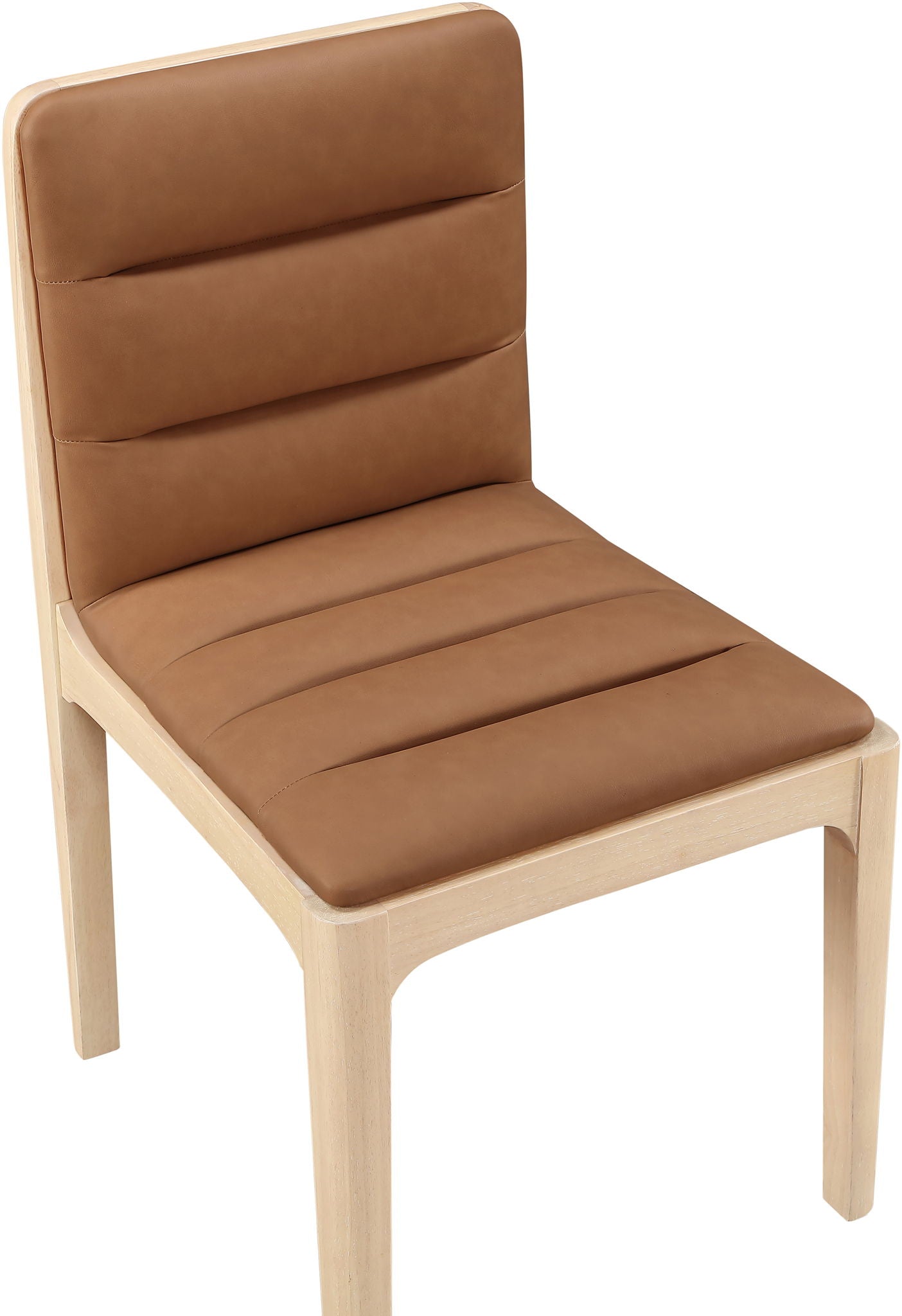 Ellis - Vegan Leather Upholstered Dining Chair (Set of 2) - Natural Base