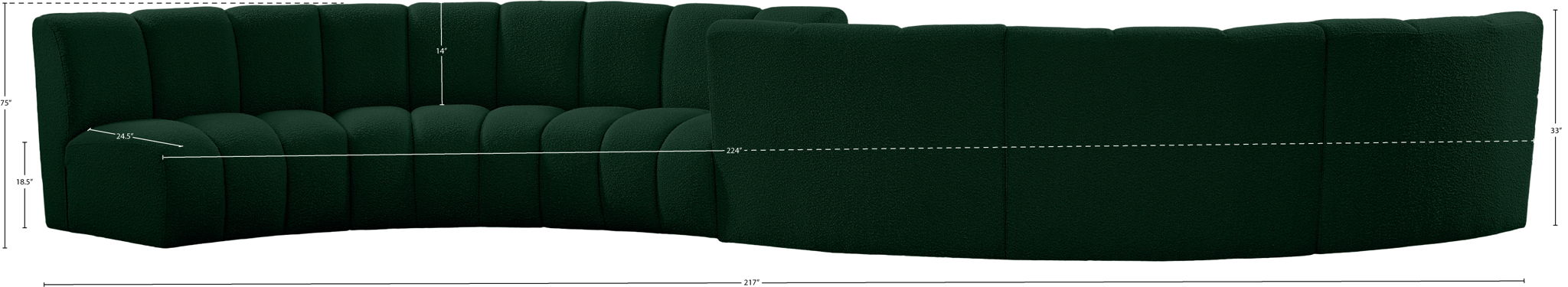 Infinity - 6 Piece Boucle Modular Sectional