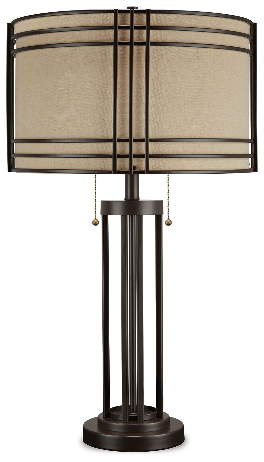 Hanswell - Metal Table Lamp - Dark Brown