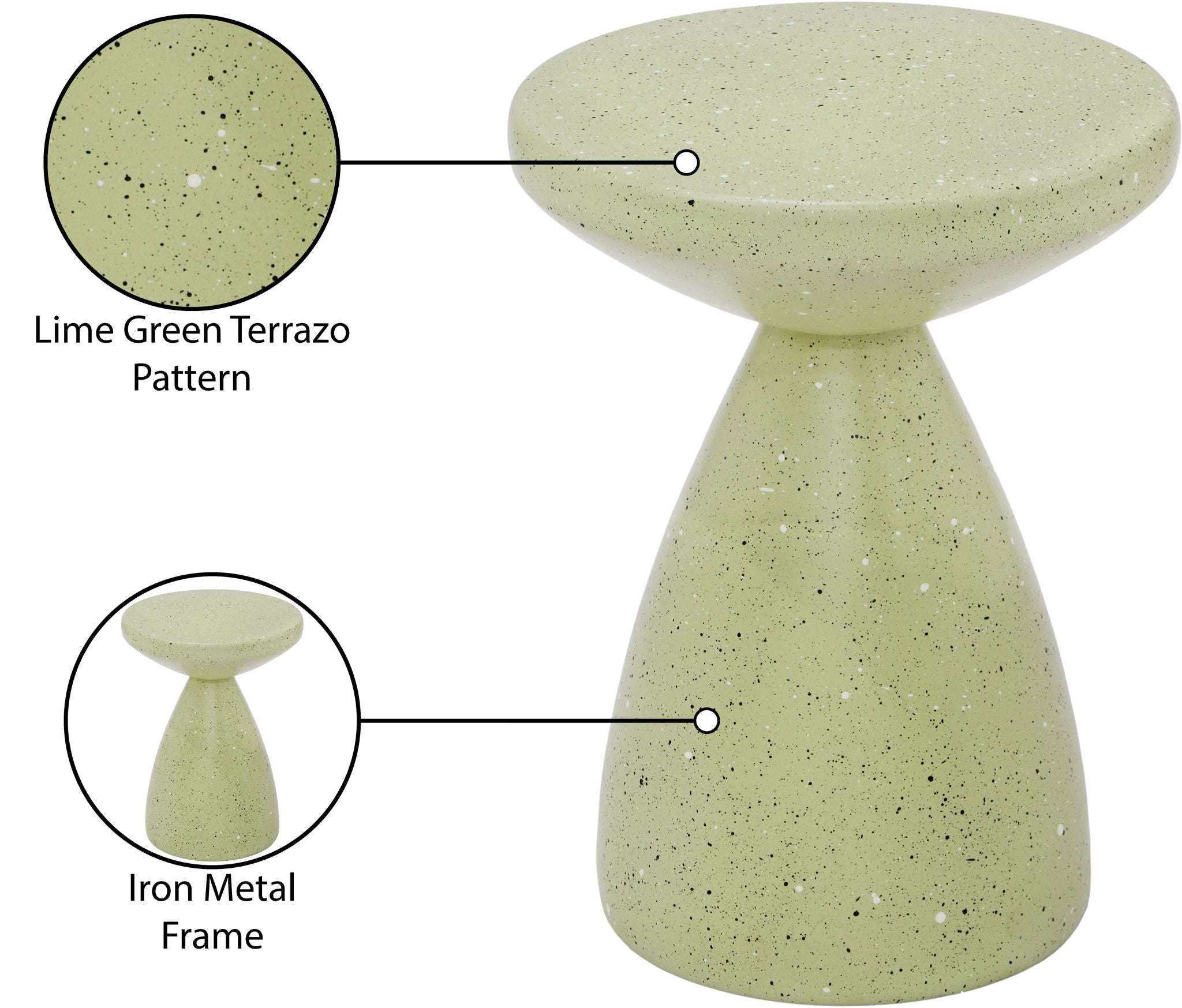 Anika - Iron Terrazzo Table