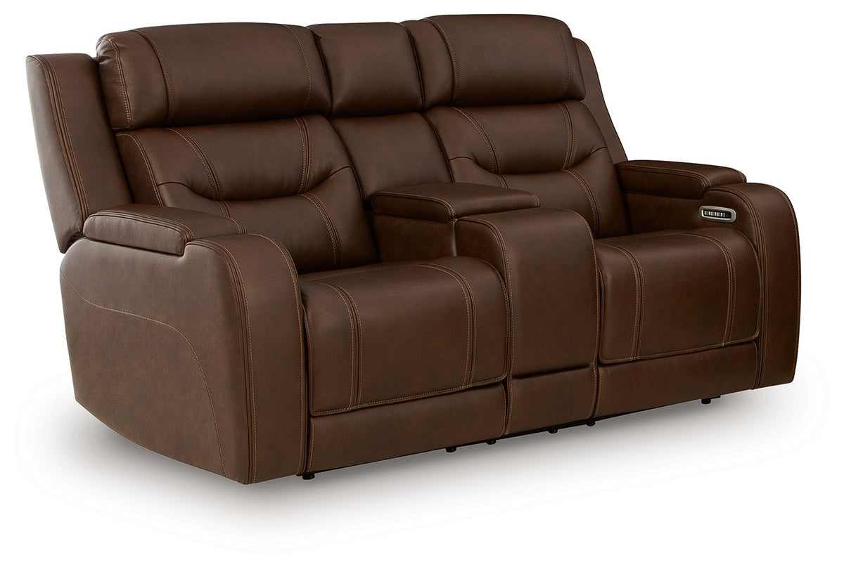 Knightington - Power Reclining Loveseat With Audio Seating