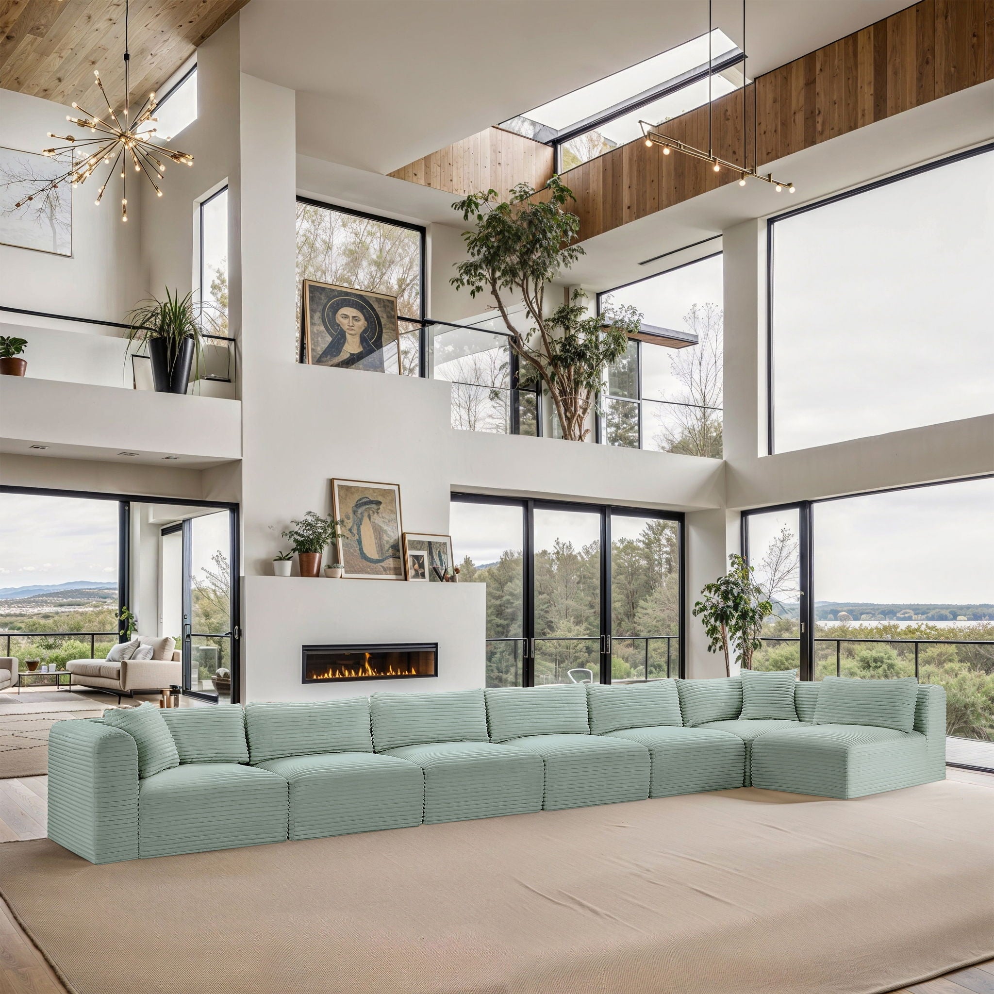 Shaggy - 7 Piece Modular Sectional