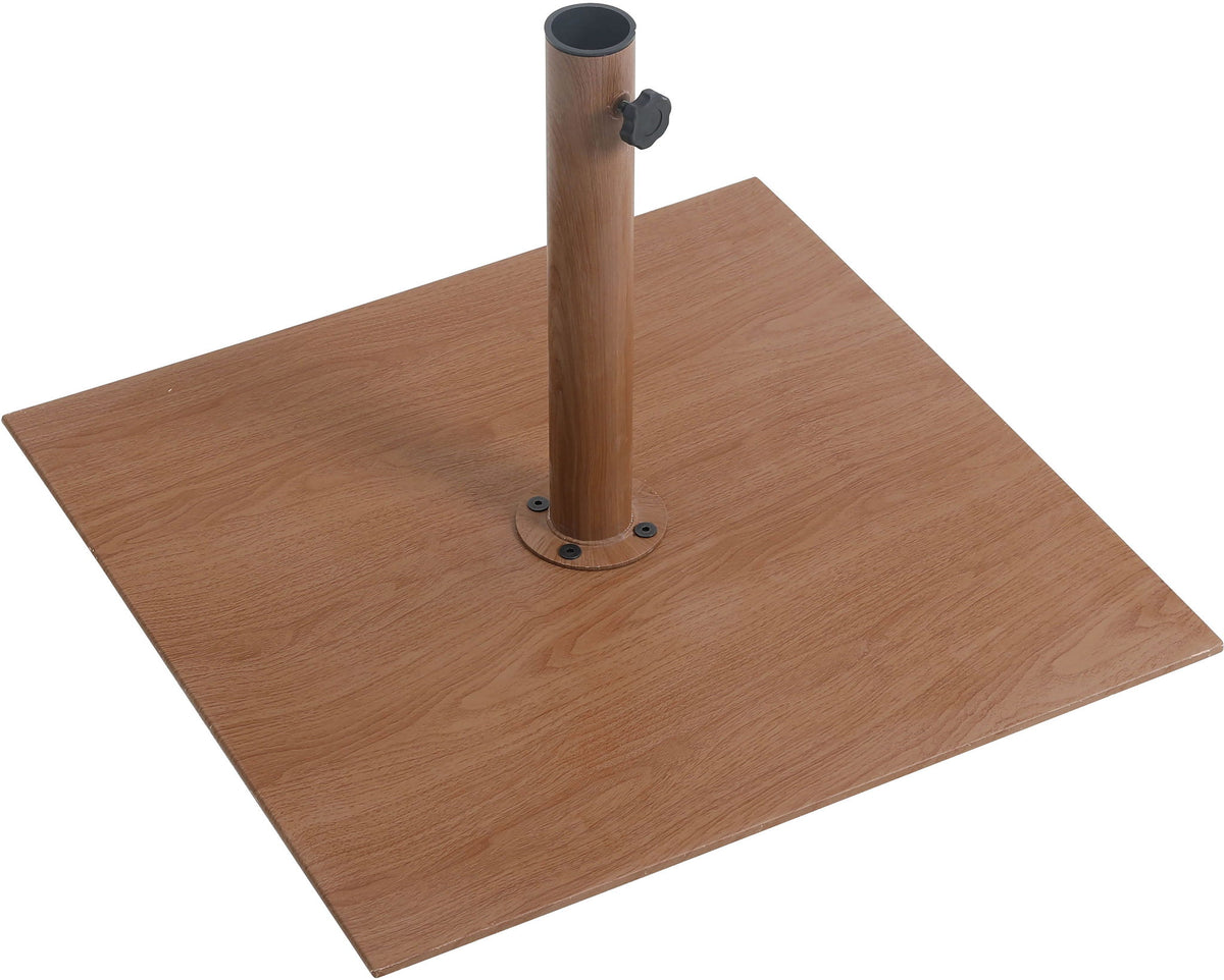 Amalfi - Aluminum Patio Umbrella - Light Brown Base / White Pole