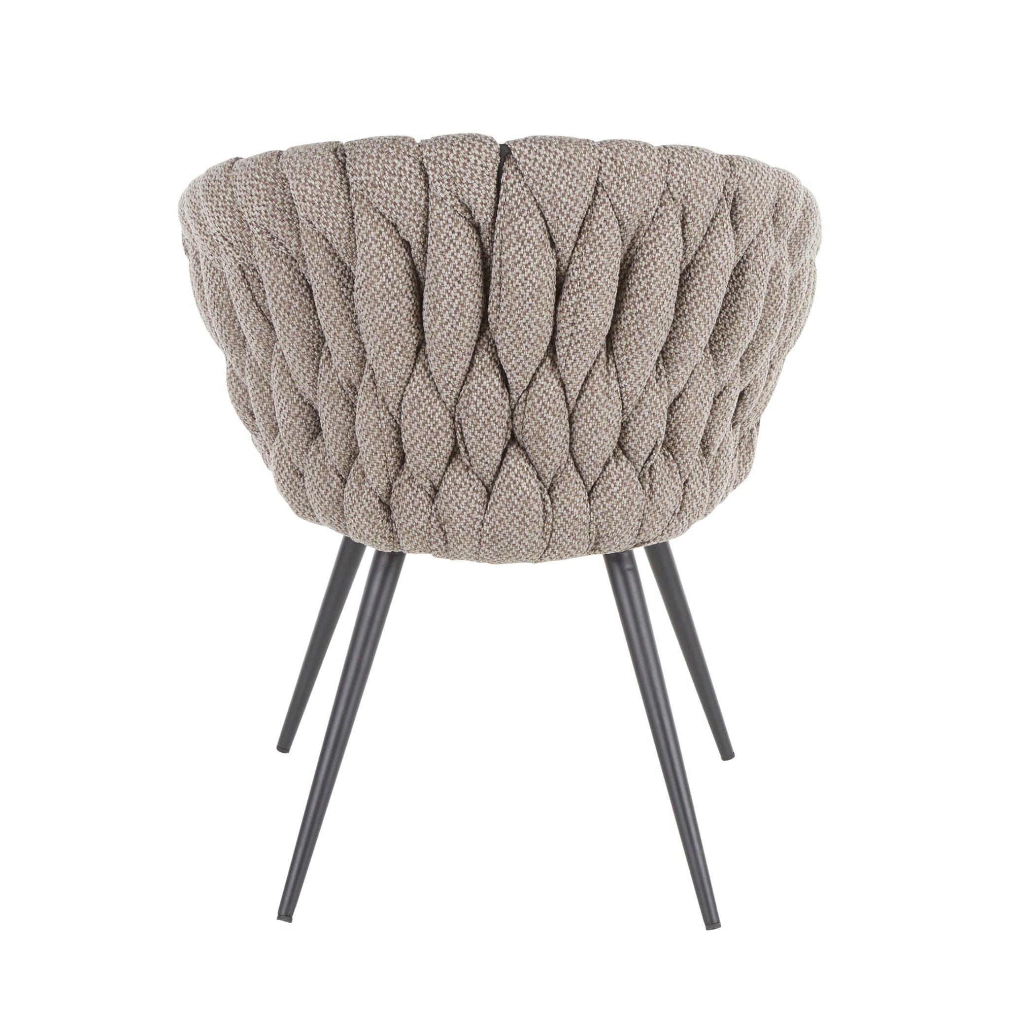 Matisse - Braided Contemporary Chair - Black / Gray