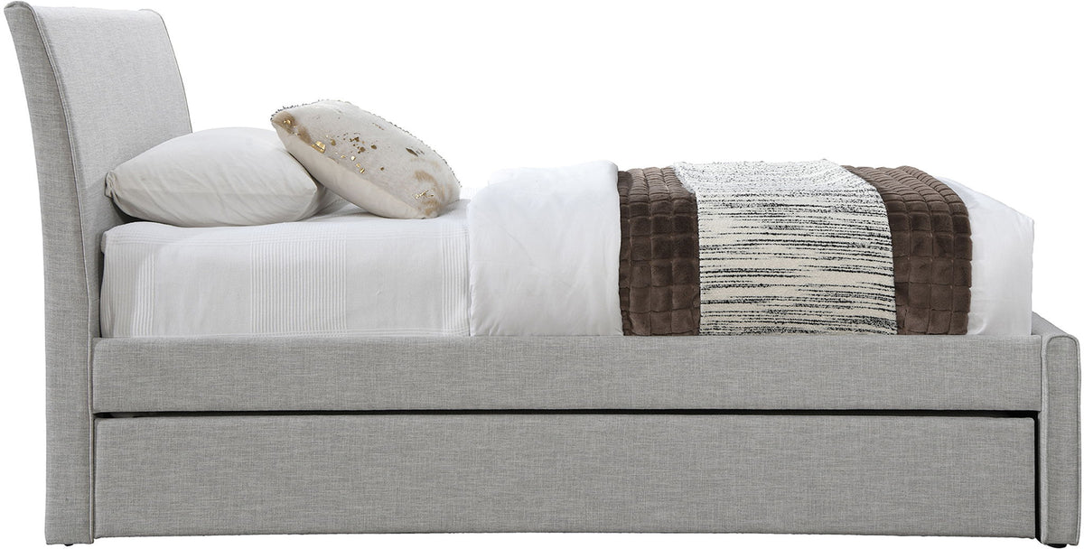 Myles - Linen Twin Trundle Bed
