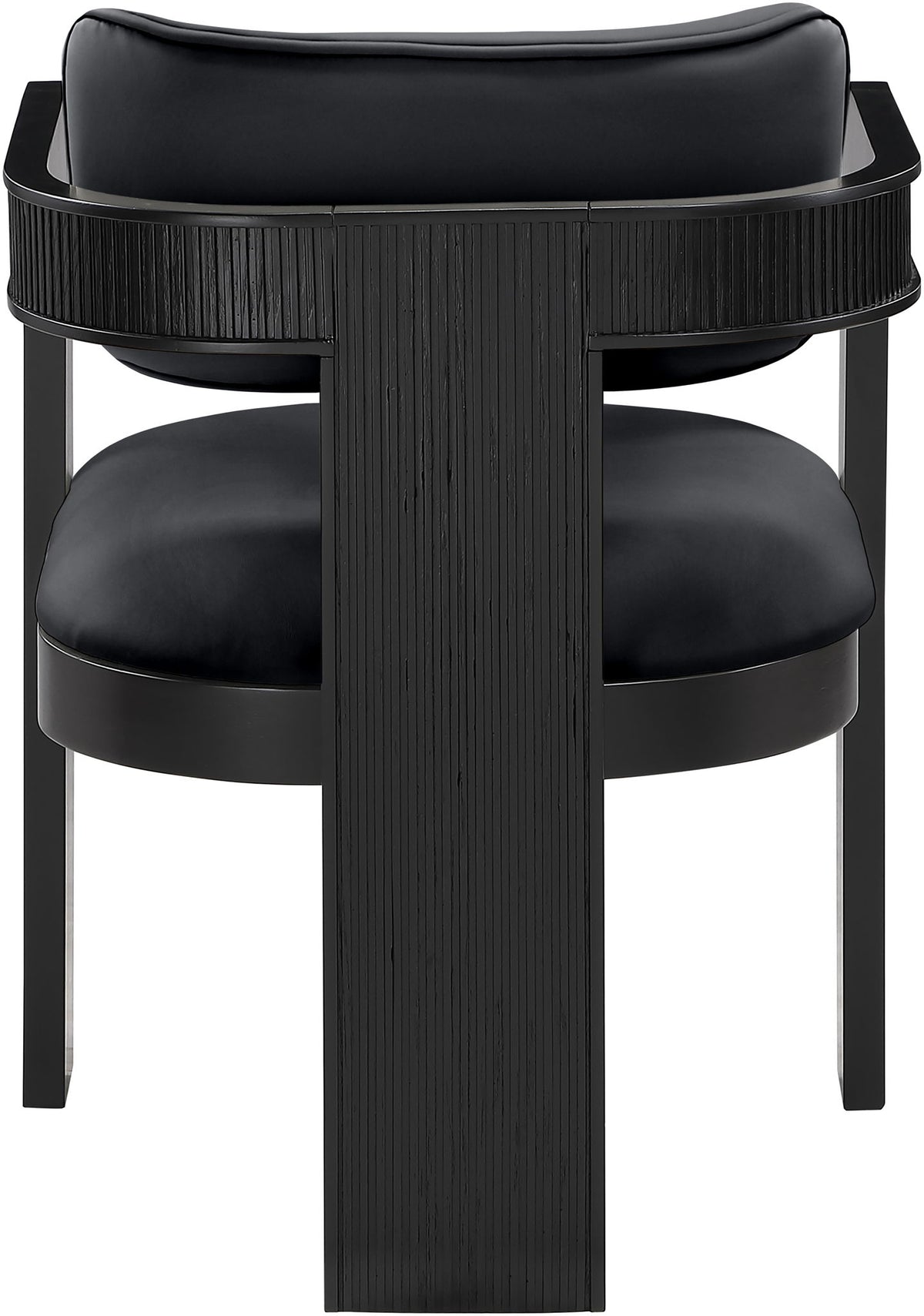 Sacha - Vegan Leather Upholstered Dining Chair With Black Base (Set of 2)