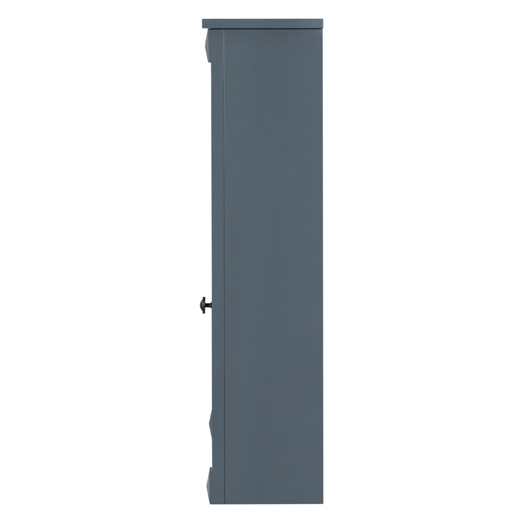 Wall Mounted Bathroom Storage Cabinet With Mirror, Cabinet With 6 Open Shelves And Adjustable Interior