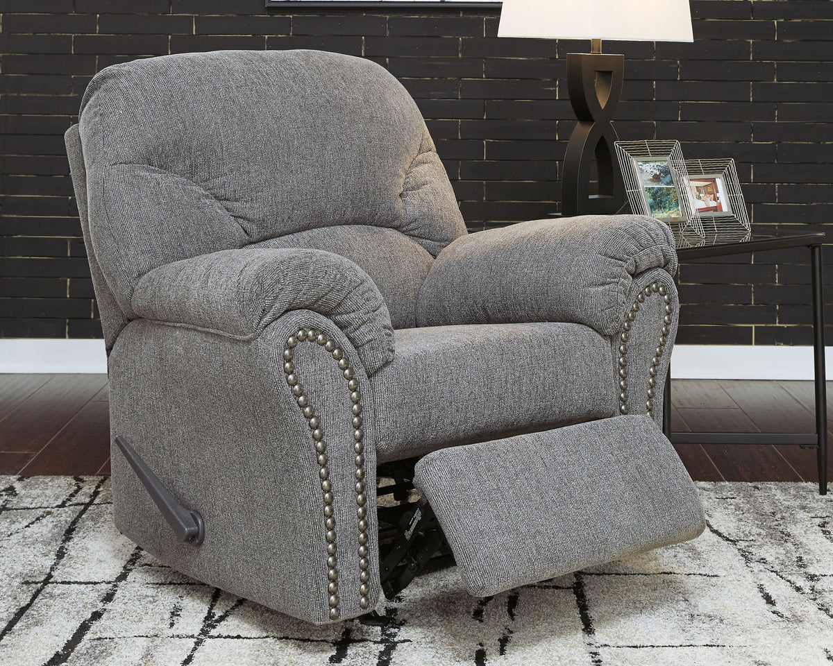 Allmaxx - Rocker Recliner - Pewter