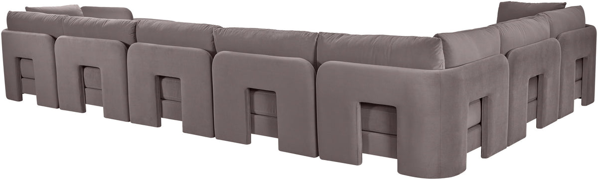 Hammond - Velvet Performance Fabric Upholstered 7 Piece Sectional