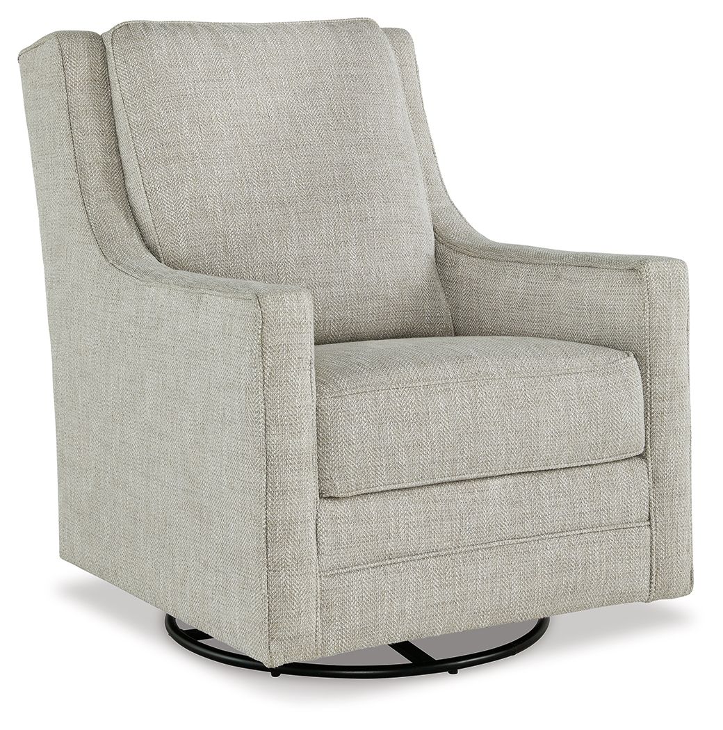 Kambria - Swivel Glider Accent Chair - Fog