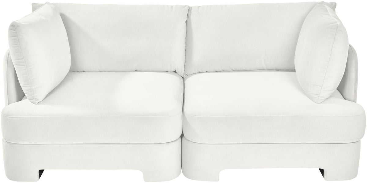 Hammond - Velvet Performance Fabric Upholstered 2 Piece Loveseat
