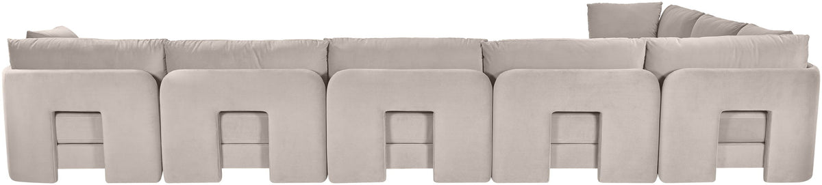 Hammond - Velvet Performance Fabric Upholstered 7 Piece Sectional