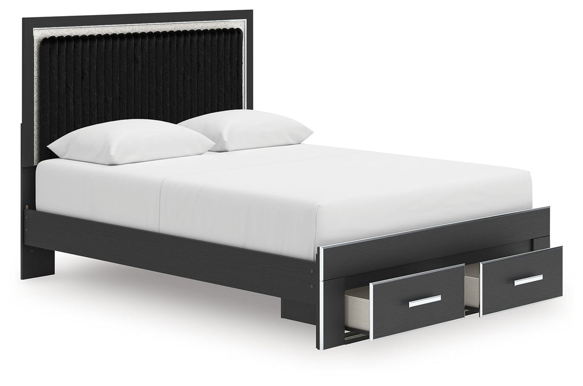 Zuraleus - Upholstered Panel Platform Storage Bed