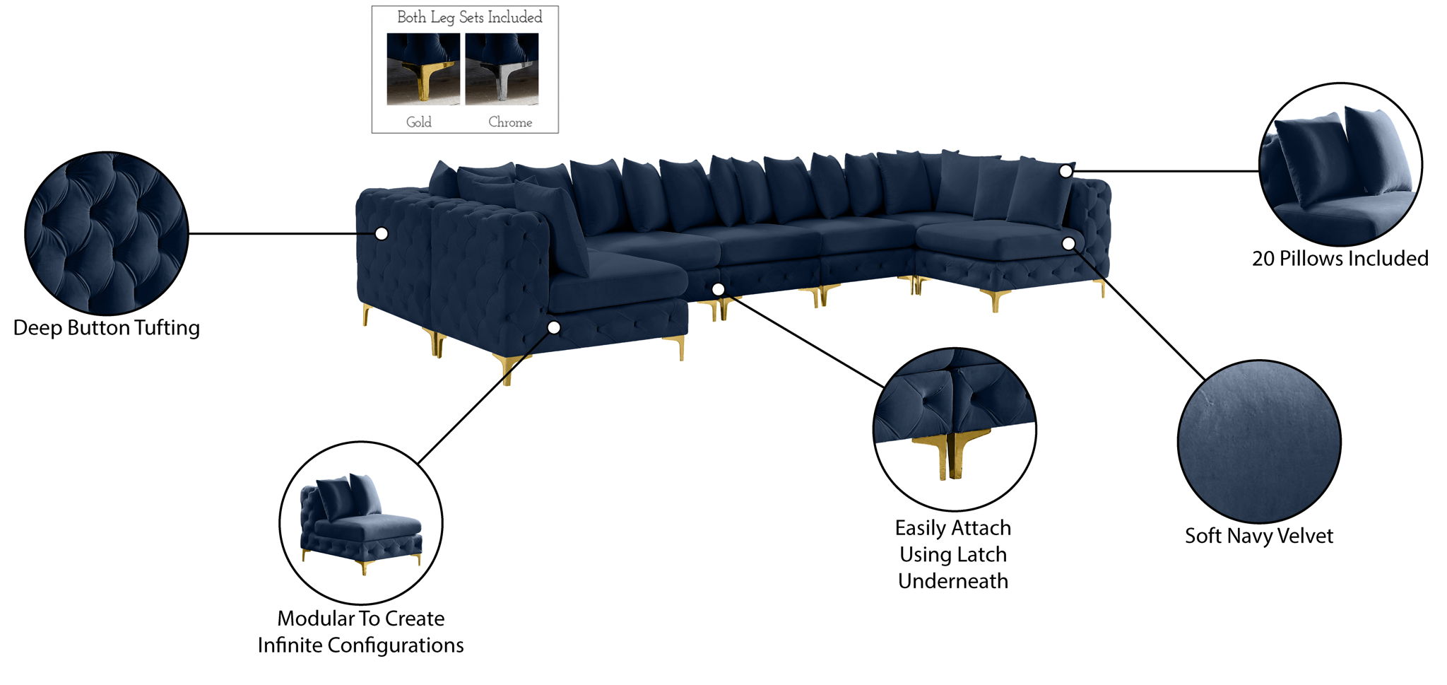 Tremblay - 8 Piece Modular Sectional