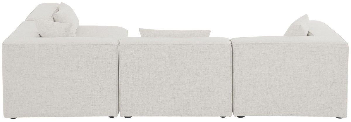 Cube - Linen 4 Piece Modular Corner Sectional