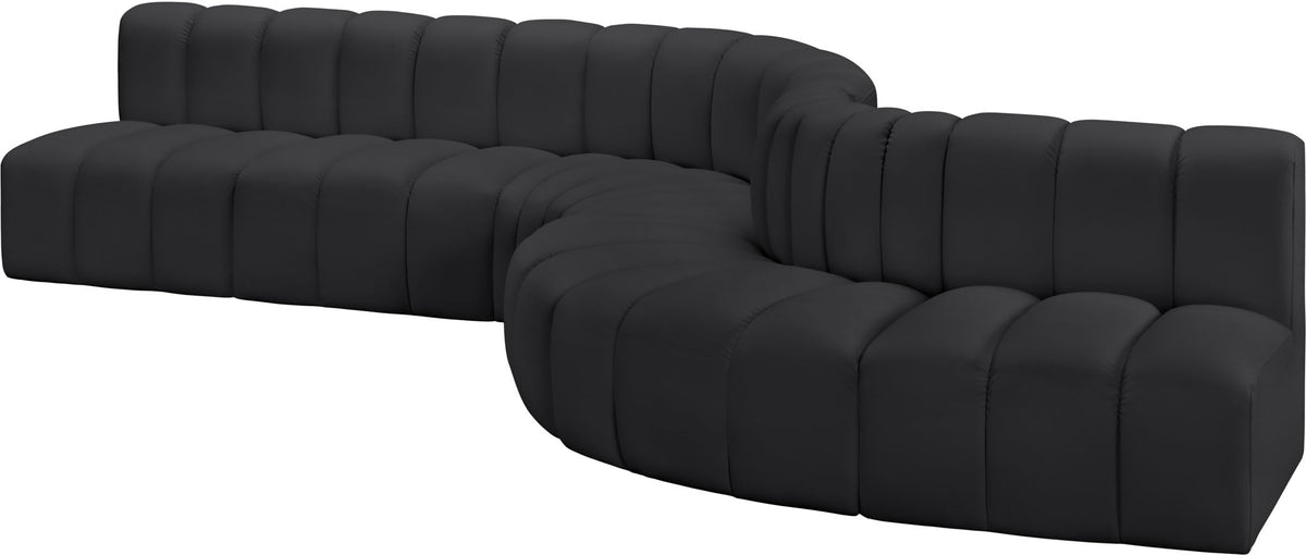 Arc - Faux Leather 7 Piece Modular Sofa