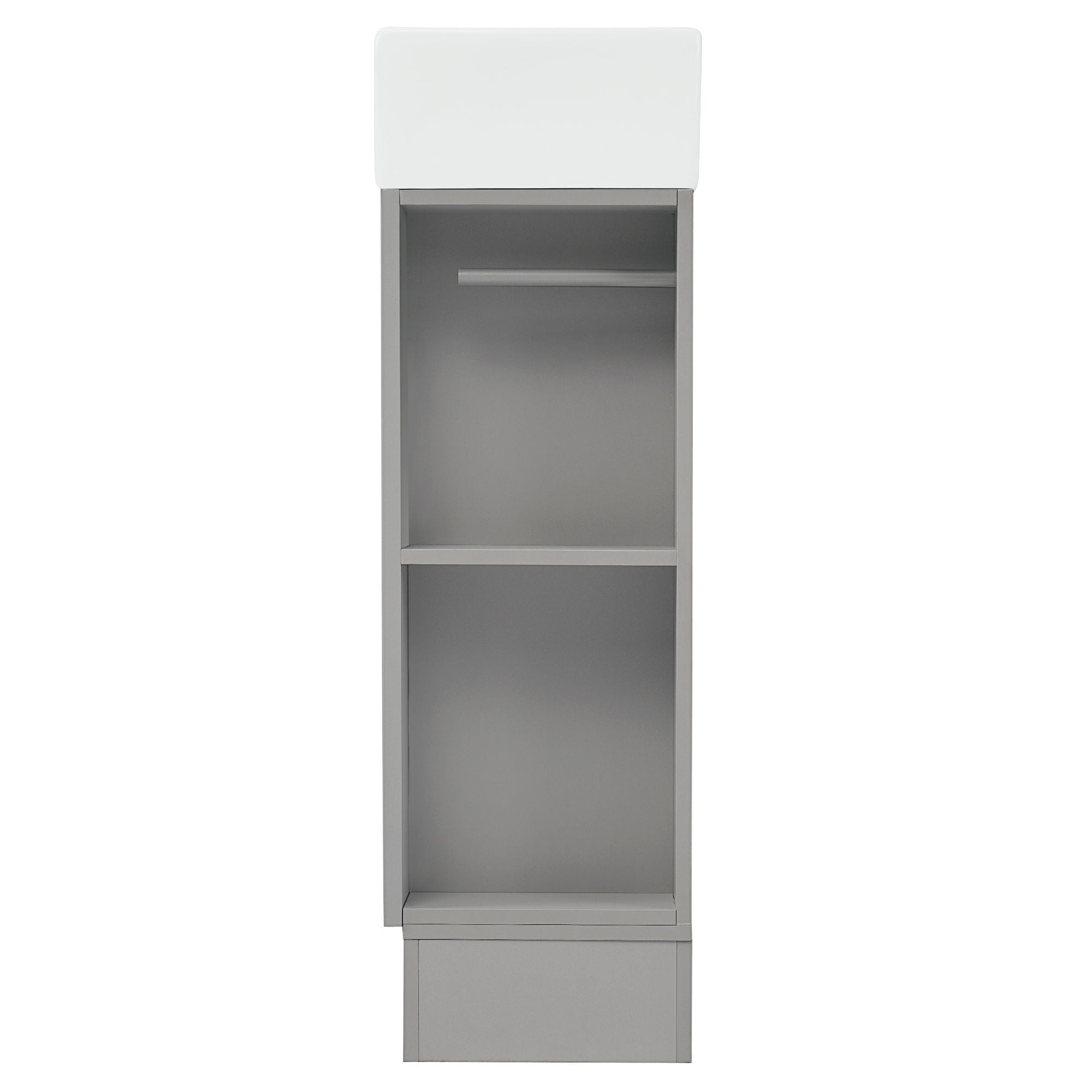 Modern Bathroom Vanity With Sink And 2 Tier Shelf