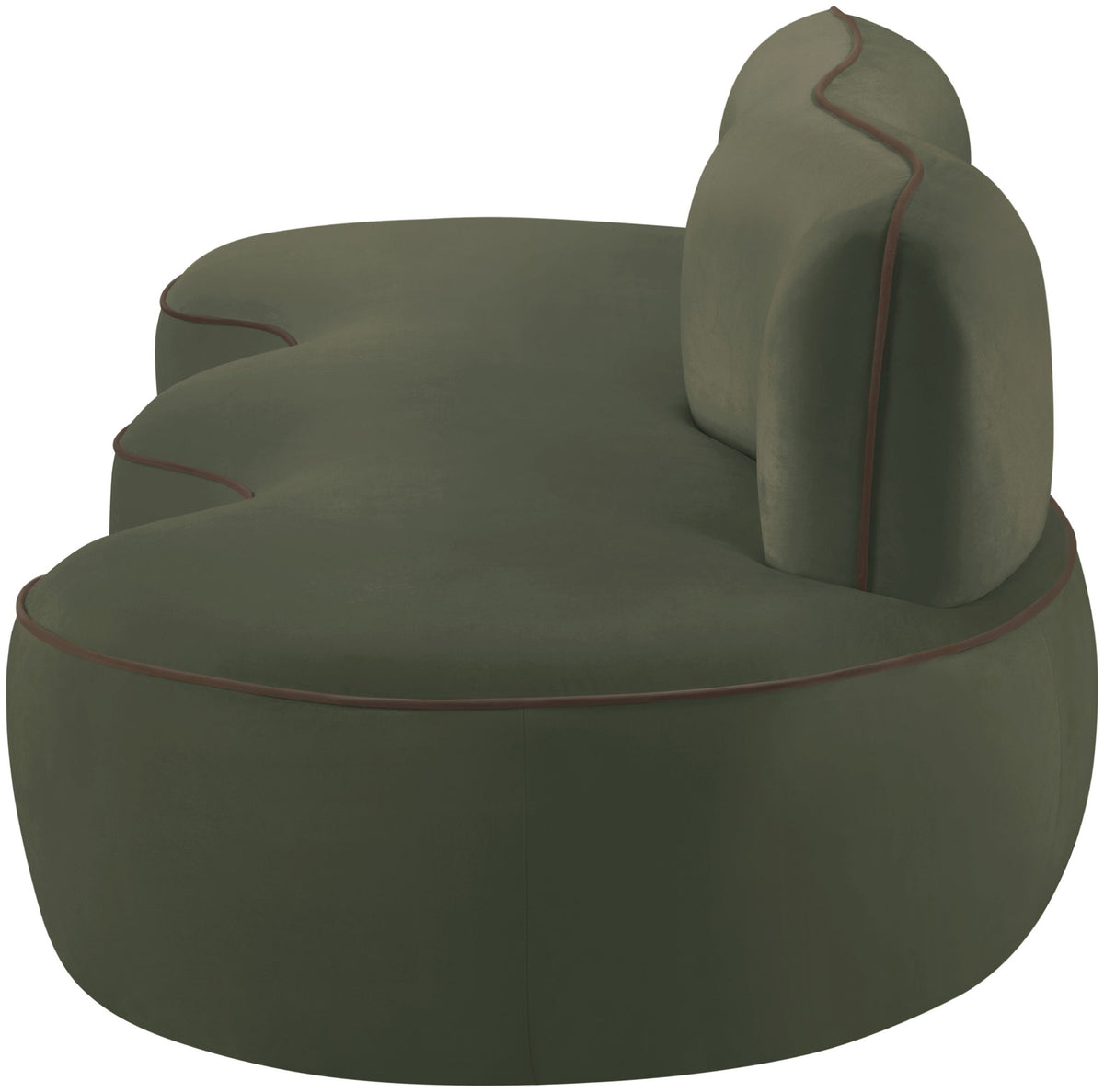 Swerve - Velvet 101" Upholstered Sofa