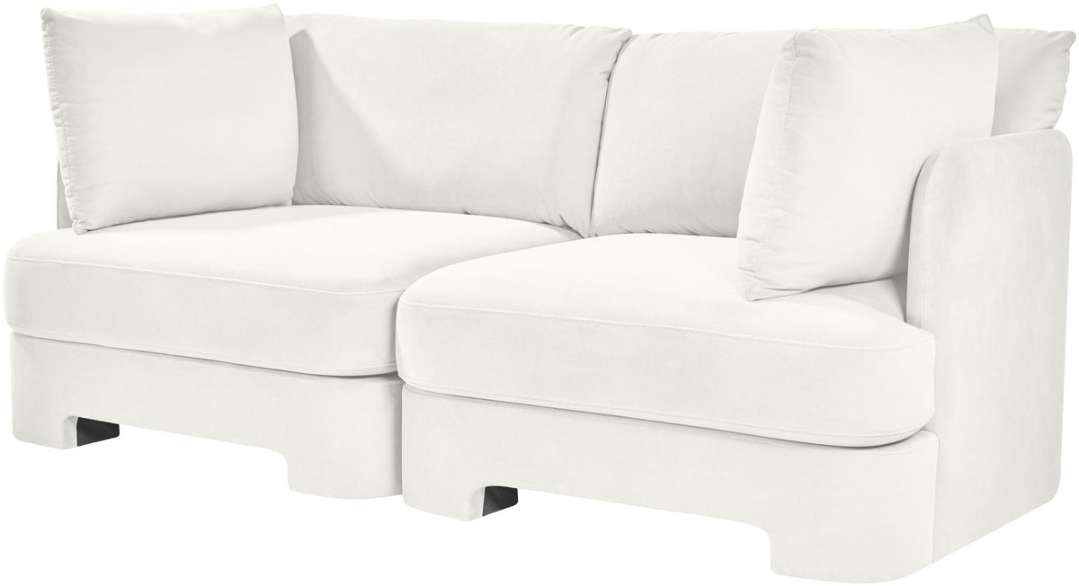 Hammond - Velvet Performance Fabric Upholstered 2 Piece Loveseat
