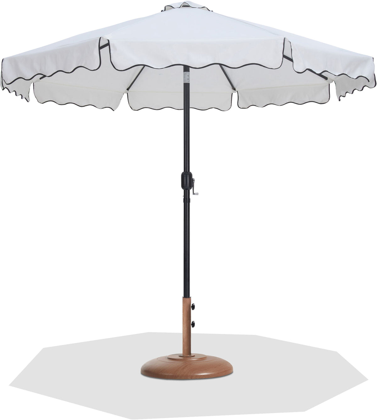 Amalfi - Patio Umbrella - Light Brown Base / Black Pole