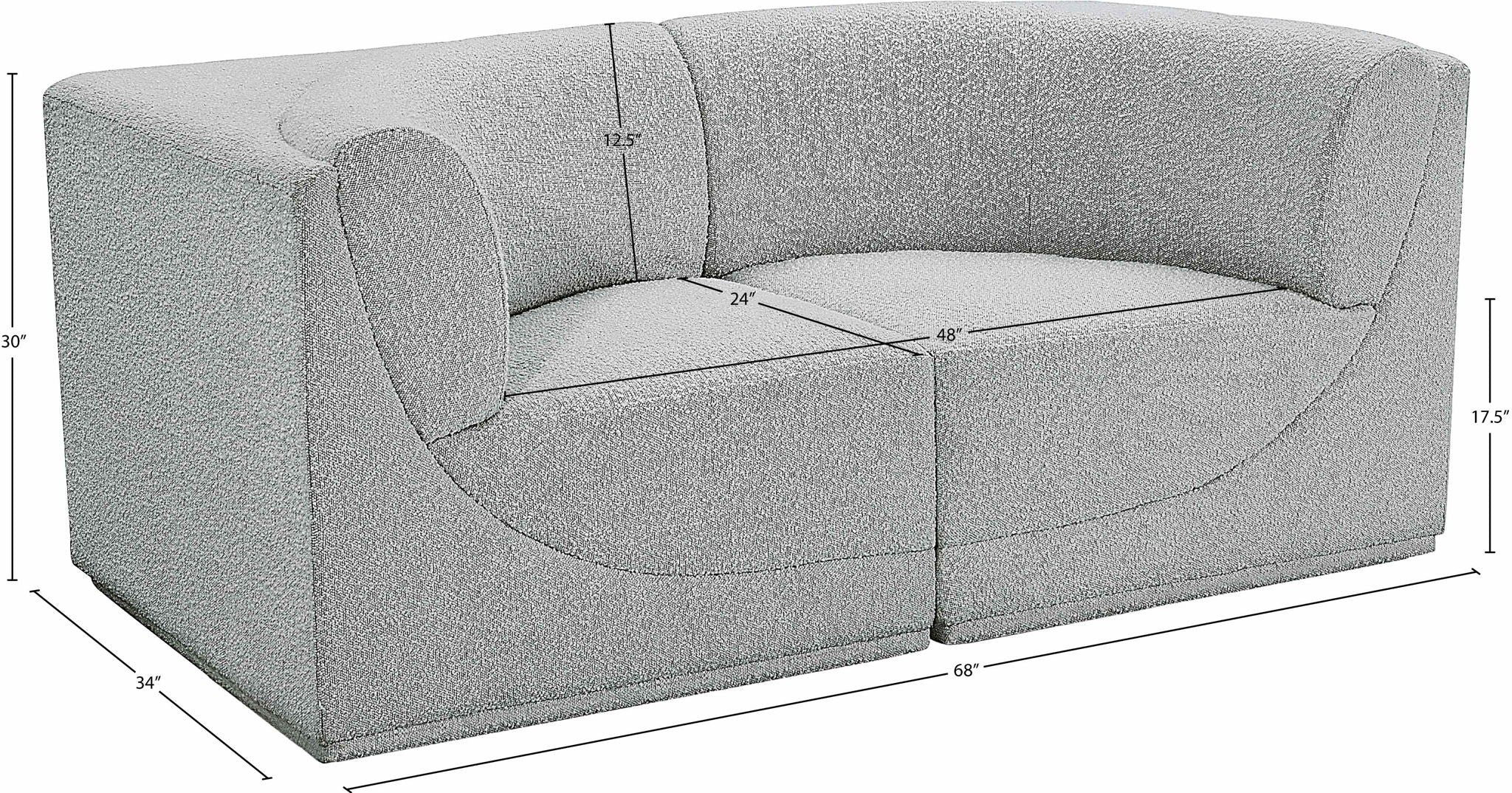 Ollie - 2 Seat Modular Sofa