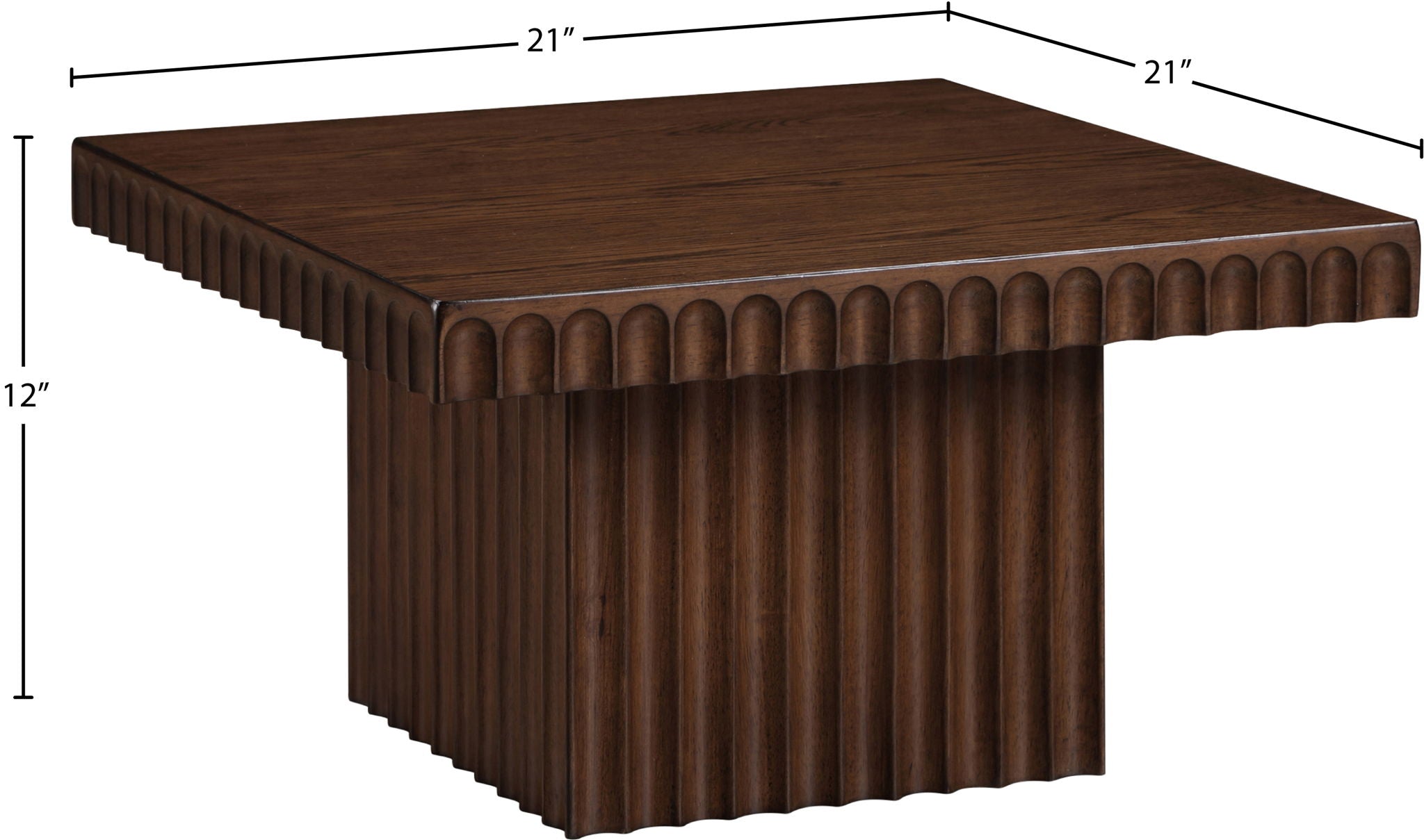 Spencer - 12" Oak Veneer Coffee Table
