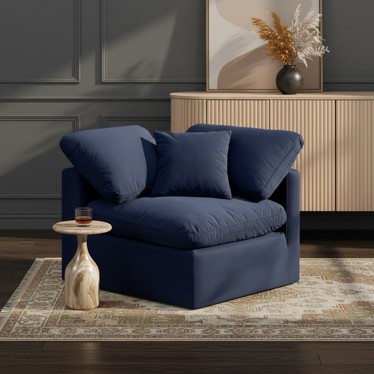 Indulge - Velvet Corner Chair