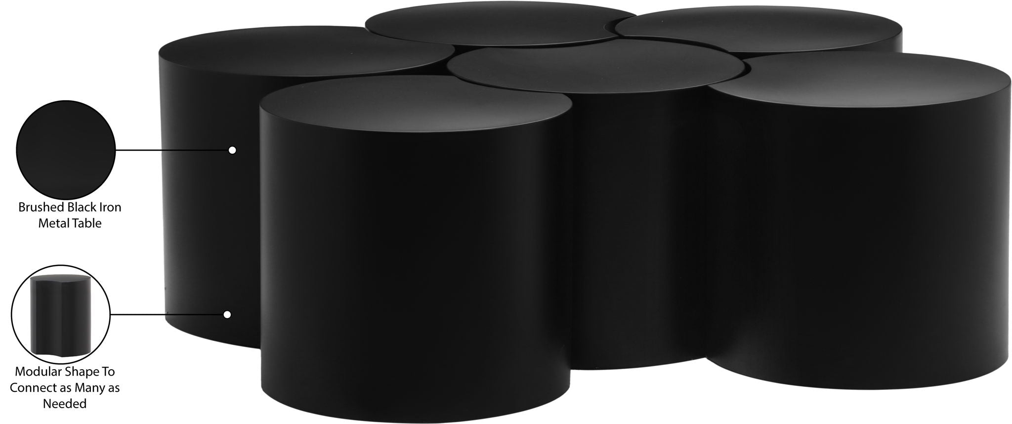 Dimple - 6 Piece Modular Coffee Table