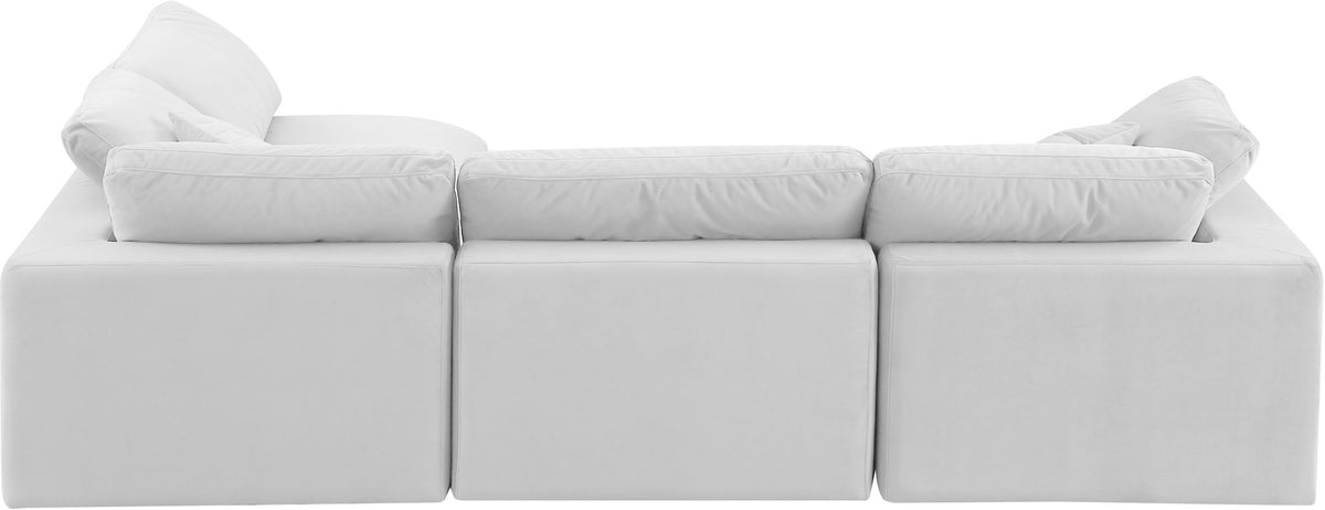 Comfy - 4 Piece Velvet Modular Armless Sectional