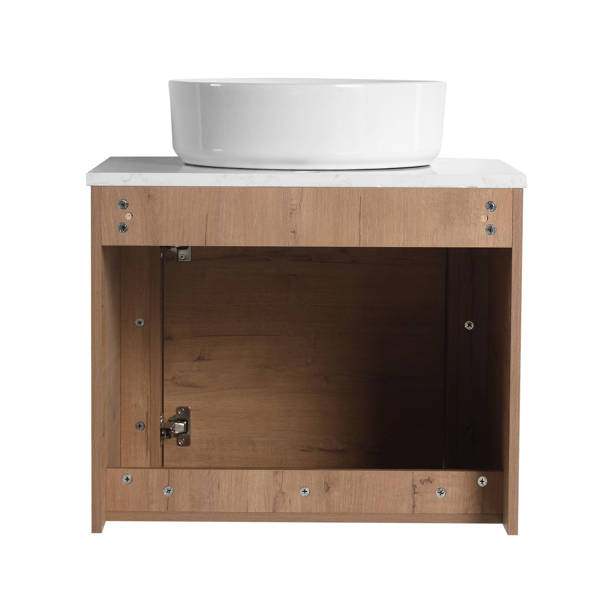 Wall Mounted Bathroom Vanity & Art Sink & 1 Soft Close Door